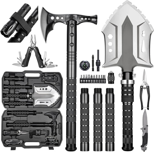 28-in-1 Survival Multi-Tool Shovel Set