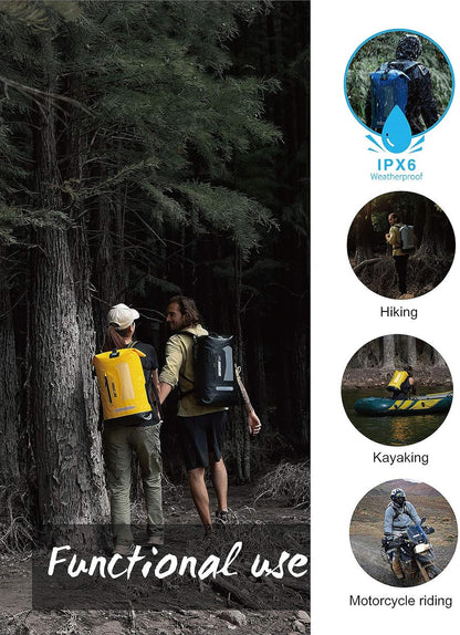 Waterproof Backpack Dry Bag 20L/30L/40L, Floating Dry Backpack Waterproof for Men, Dry Sack Waterproof Bag for Kayak